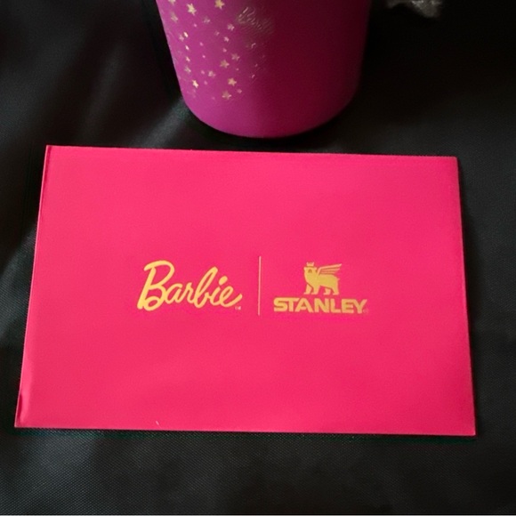 New Stanley Limited Barbie Superstar Vibrant Pink Mug with Stickers - Picture 6 of 9